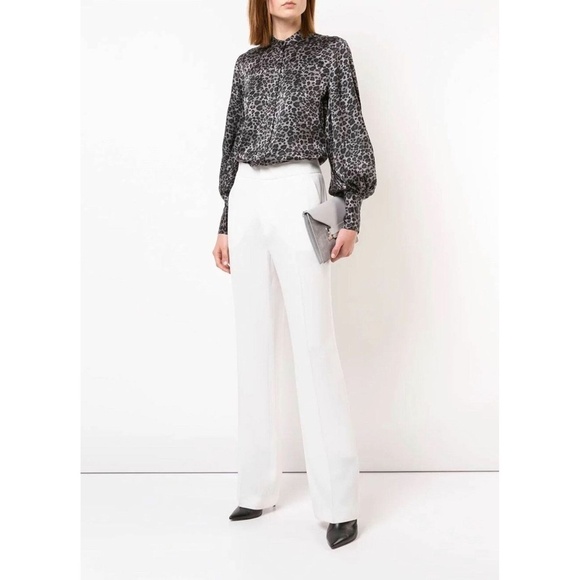 EQUIPMENT Animal Leopard Print Silk Boleyn Bouse S​ - Picture 13 of 16